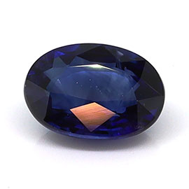 1.03 ct Oval Natural Blue Sapphire : Rich Royal Blue