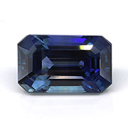 2.27 ct Cornflower Blue Emerald Cut Natural Blue Sapphire
