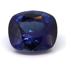 2.04 ct Cushion Cut Natural Blue Sapphire : Rich Blue