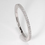 18K White Gold 0.33cttw Diamond Band
