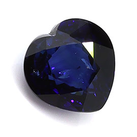1.14 ct Heart Shape Natural Blue Sapphire : Rich Royal Blue