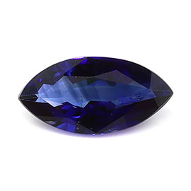 0.61 ct Marquise Natural Blue Sapphire : Fine Navy Blue