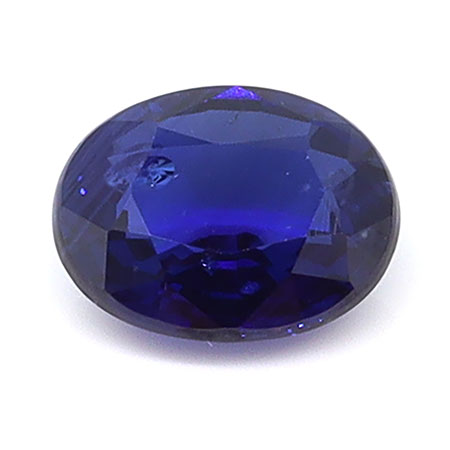 0.52 ct Oval Natural Blue Sapphire : Navy Blue