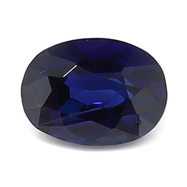 0.56 ct Oval Natural Blue Sapphire : Rich Blue