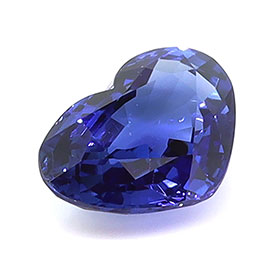 0.90 ct Heart Shape Natural Blue Sapphire : Fine Blue