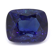 0.83 ct Rich Blue Cushion Cut Natural Blue Sapphire