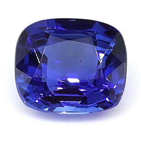 0.44 ct Cushion Cut Natural Blue Sapphire : Royal Blue