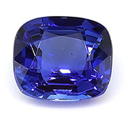 0.44 ct Royal Blue Cushion Cut Natural Blue Sapphire