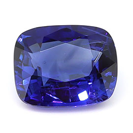 0.97 ct Cushion Cut Natural Blue Sapphire : Royal Blue