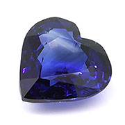0.87 ct Rich Blue Heart Shape Natural Blue Sapphire