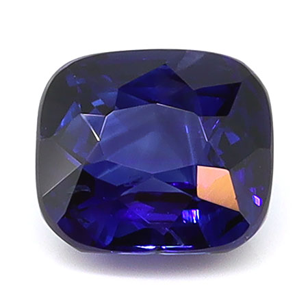 0.96 ct Cushion Cut Natural Blue Sapphire : Royal Blue