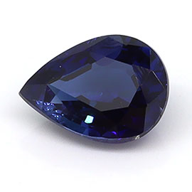 0.67 ct Pear Shape Natural Blue Sapphire : Rich Blue