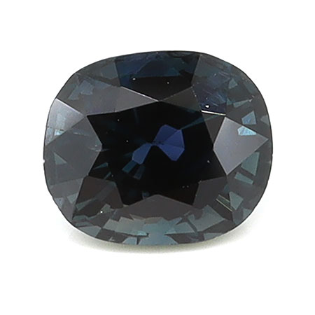 0.97 ct Cushion Cut Natural Blue Sapphire : Darkish Blue