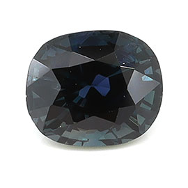 0.97 ct Cushion Cut Natural Blue Sapphire : Darkish Blue