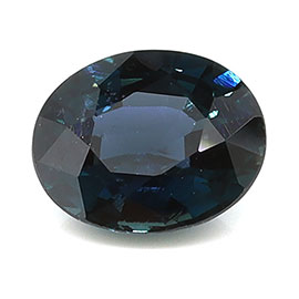 1.08 ct Oval Natural Blue Sapphire : Darkish Blue