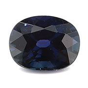 0.97 ct Deep Blue Oval Natural Blue Sapphire