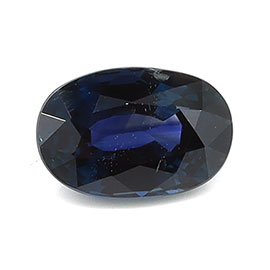 1.08 ct Oval Natural Blue Sapphire : Rich Darkish Blue