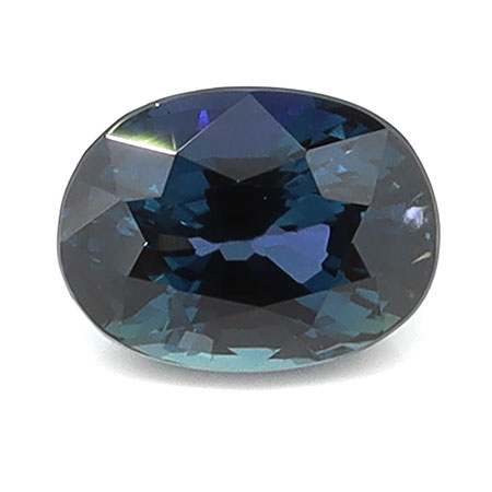 0.88 ct Oval Natural Blue Sapphire : Rich Darkish Blue