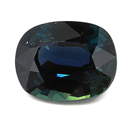 1.87 ct Oval Natural Blue Sapphire : Darkish Greenish Blue
