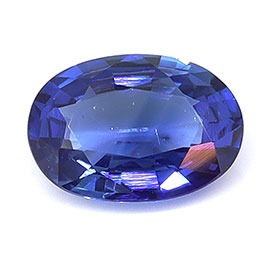 0.81 ct Oval Natural Blue Sapphire : Fine Blue
