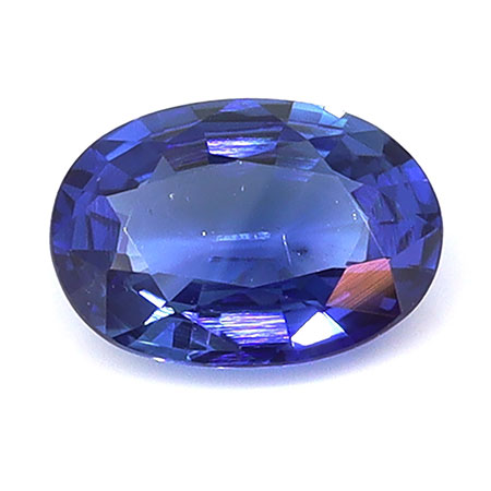 0.81 ct Oval Natural Blue Sapphire : Fine Blue
