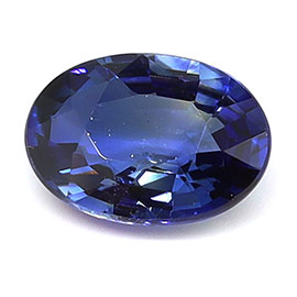 0.89 ct Oval Natural Blue Sapphire : Fine Blue