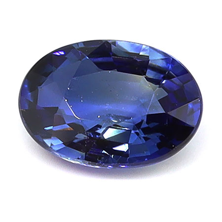0.89 ct Oval Natural Blue Sapphire : Fine Blue