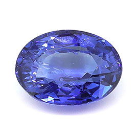 1.09 ct Oval Natural Blue Sapphire : Light Royal Blue