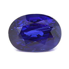2.82 ct Oval Natural Blue Sapphire : Royal Blue