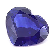 2.96 ct Rich Royal Blue Heart Shape Natural Blue Sapphire
