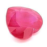 0.65 ct Red Heart Shape Natural Ruby