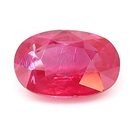 0.74 ct Oval Natural Ruby : Fiery Red