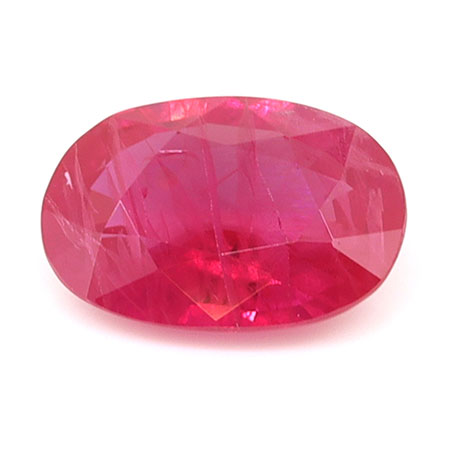 0.60 ct Oval Natural Ruby : Red