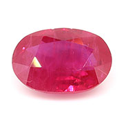 0.74 ct Red Oval Natural Ruby