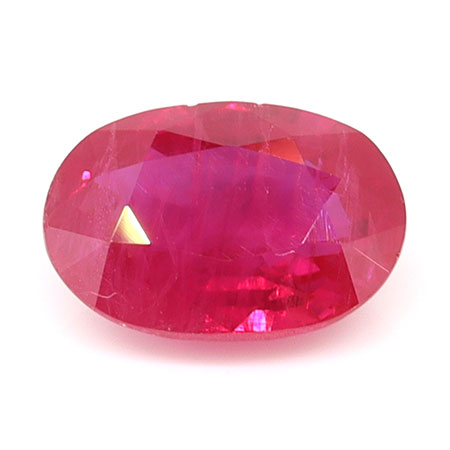 0.74 ct Oval Natural Ruby : Red