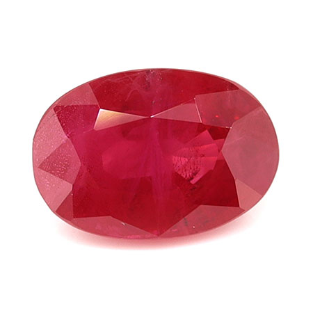 0.82 ct Oval Natural Ruby : Rich Pigeon Blood Red