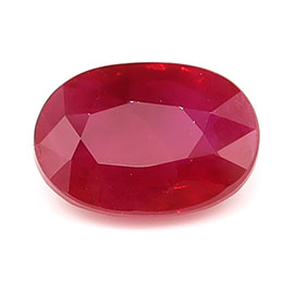 0.51 ct Oval Natural Ruby : Red