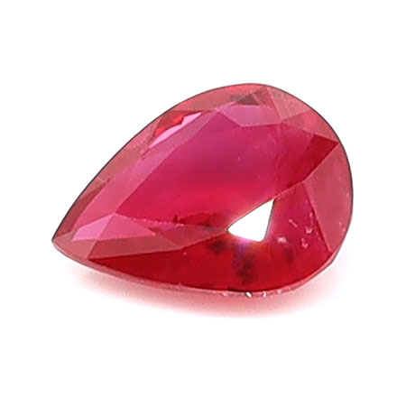 0.49 ct Pear Shape Natural Ruby : Pigeon Blood Red