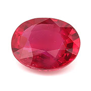 0.65 ct Rich Pigeon Blood Red Oval Natural Ruby