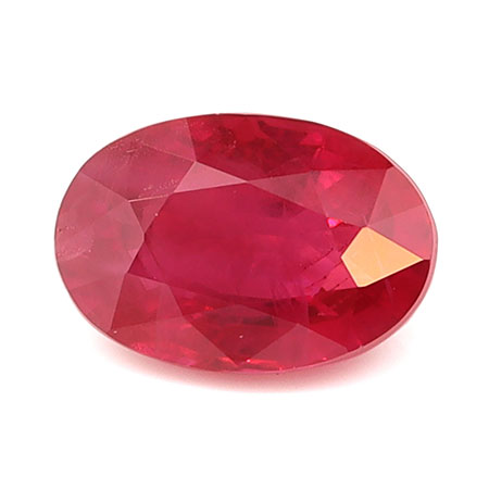 0.71 ct Oval Natural Ruby : Pigeon Blood Red