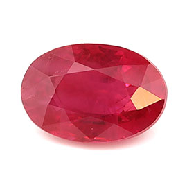 0.71 ct Oval Natural Ruby : Pigeon Blood Red
