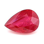 0.69 ct Rich Pigeon Blood Red Pear Shape Natural Ruby