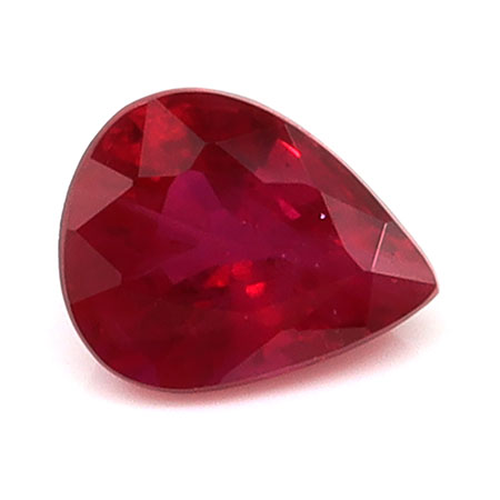 0.46 ct Pear Shape Natural Ruby : Pigeon Blood Red