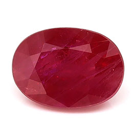 1.09 ct Oval Natural Ruby : Red