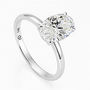 14K White Gold 2.00ct GIA Certified Diamond Ring