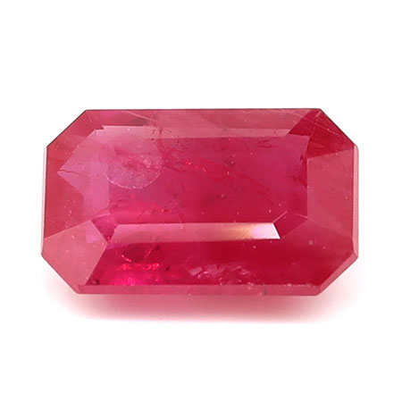1.13 ct Emerald Cut Natural Ruby : Red