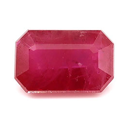 1.13 ct Emerald Cut Natural Ruby : Red