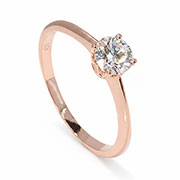 18K Rose Gold 0.50ct Diamond Ring