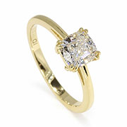 18K Yellow Gold 1.00ct Diamond Ring