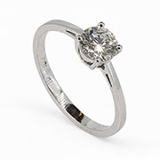 18K White Gold 0.72ct Diamond Ring